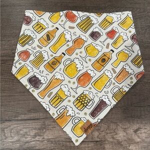 Beer Mug Pattern Dog Bandana (Derpy Danas)
